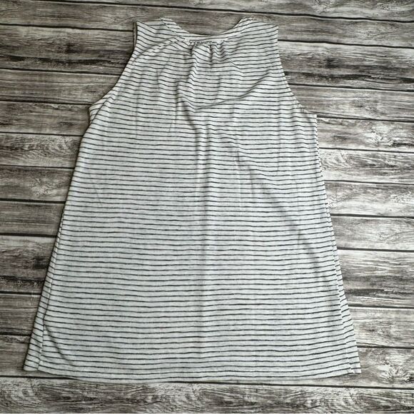 Old Navy Women's Striped Sleeveless Sweater White Black XST XS Extra Small TALL - Picture 4 of 10